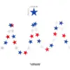 Wholesale 71st National Day Celebration Decoration American Party Supplies Red Blue White Star Bunting Hanging Decoration Customizable Holiday Decorations