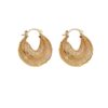 Wholesale Light Luxury Elegant Simple Fashion Personalized Golden Ring Zircon Ear Buckle High-end Sense Exquisite Celebrity Style Earrings Earrings