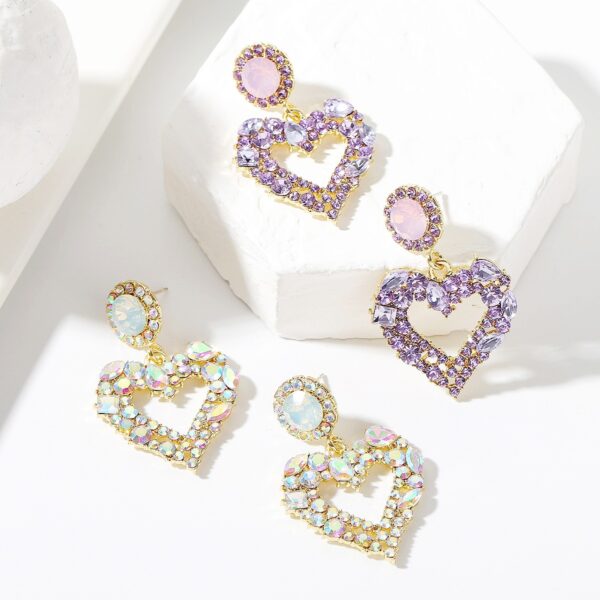 oly-586aba7a1a0f384cf86976027c0ef46c Wholesale Jewelry Gift Peach Heart Earrings Exaggerated Baroque Pearl Love Earrings Valentine's Day Earrings