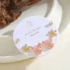 Wholesale 14K Gold Plated Copper Zircon Flower Butterfly Inlaid Earrings For Women Daily Selfie Festival Suitable