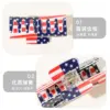 Wholesale PVC American Flag Barrettes Festival Atmosphere High Sense Grip Back Head Shark Clip Hair Accessories