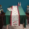 oly-588929fafa87528eba6d1a26c68ea0a4 Wholesale Christmas Table Flag Decoration Snowflake Plaid Snowman Pattern Christmas Print Tablecloth Dining Table Mat American Style