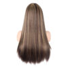 Wholesale wig ladies brown gold gradient long straight hair rose net wig set a generation of hair