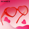 Wholesale  Valentine's Day large frame peach heart fashion sunglasse seaside vacation sun protection sunglasses