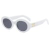 oly-58b1fa6fcab352bbbc9326fe717aa9f7 Wholesale oval white frame sunglasses concave style sunglasses female cat eye sun protection high-grade