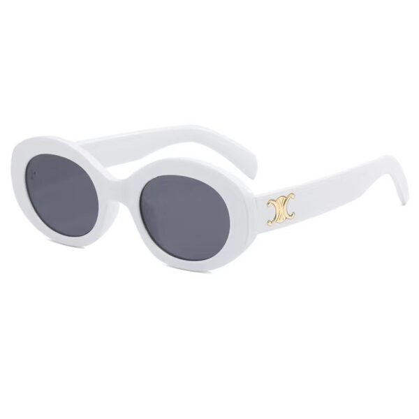 oly-58b1fa6fcab352bbbc9326fe717aa9f7 Wholesale oval white frame sunglasses concave style sunglasses female cat eye sun protection high-grade