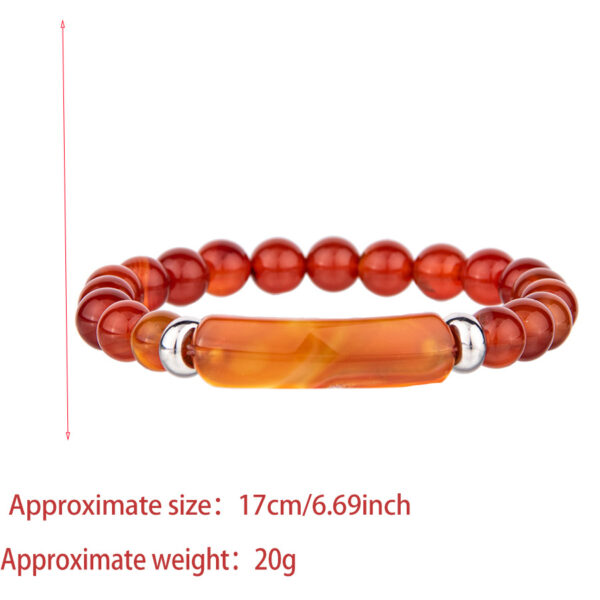 Wholesale Natural Stone Crystal Agate Bridge Bracelet Bracelet Simple Fashion Women's Fashion Jewelry Accessories