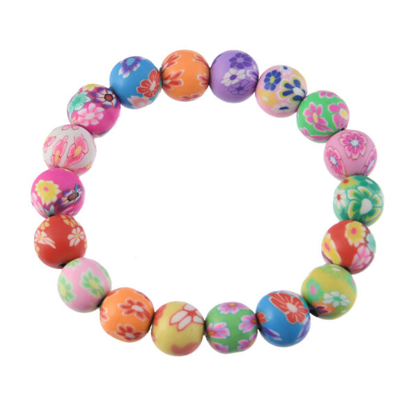 oly-58c3ce2d03f58e596fcf514246b1e4a2 Wholesale Creative Hand-painted Candy Color Sweet Soft Ceramic Bracelet Women's Mori Style Bohemian Small Fresh Handmade Accessories