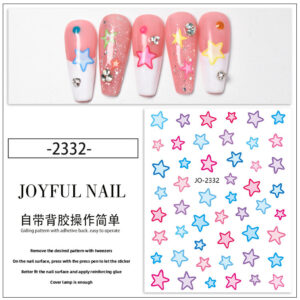 Macaron five-pointed star sticker (wg2332)