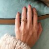 oly-58e04656f92283c853c5123bf572db7d Wholesale bamboo joint ring for women, 18K gold, niche and exquisite, minimalist trendy ring, Dawn.
