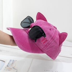 Cat Ear Glasses-Rose Red / Adjustable