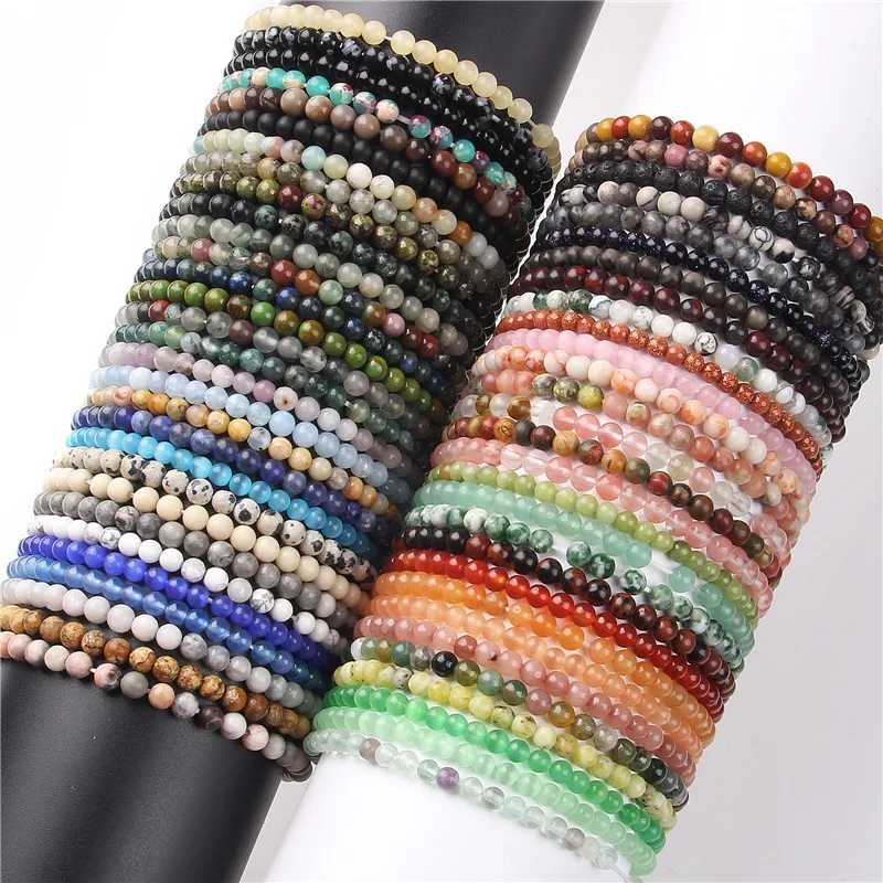 Wholesale Casual Retro Geometric Natural Stone Agate Bracelets In Bulk