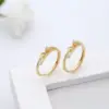 Wholesale Adjustable Leaves Ring For Women In 14k Gold Filled With Electroplated Finish And Zircon Inlay, New Style