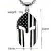 Wholesale American Flag Pendant Necklace For Women With 304 Stainless Steel Box Chain, Waterproof Non Tarnish