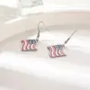 Wholesale Handmade Classic Style National Flag Ear Hook For Women In 316 Stainless Steel