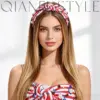 Wholesale American Flag Jewelry Headband For Women In Cloth Material With Rhinestones, Stylish Commute Accessory For Independence Day