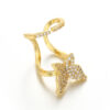 Wholesale inlaid zircon nail ring female personality temperament wearable detachable nail ring