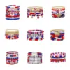 Wholesale Love Letter Star Independence Day Flag Elastic Soft Clay Bracelet Set For Women Daily Simple Jewelry Accessories