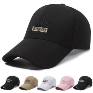 Wholesale New Style Hat Trendy Men's Staircase Cloth Long Brim Hard Top Embroidered Letter Baseball Cap Four Seasons Sunshade Cap for Women