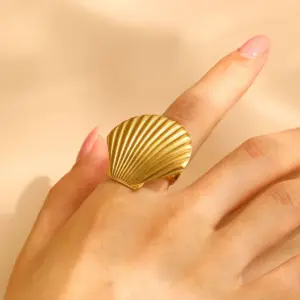 18K Real Gold Shell A- 1034