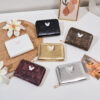 Wholesale High-quality leather wallet, clutch, butterfly coin purse, mini card holder