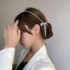 Wholesale Exaggerated Design Sense Diamond Bow Tassel Hair Band Retro Temperament Internet Celebrity Hair Accessories Fashion Mori Headwear