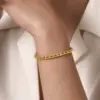 Wholesale PVD Coated Real Gold Plated 18K Gold Butterfly 304 Stainless Steel IG Style Elegant Lady Waterproof Non Tarnish 304 Stainless Steel Lobster Trigger Clasp Closure Chain Bracelet