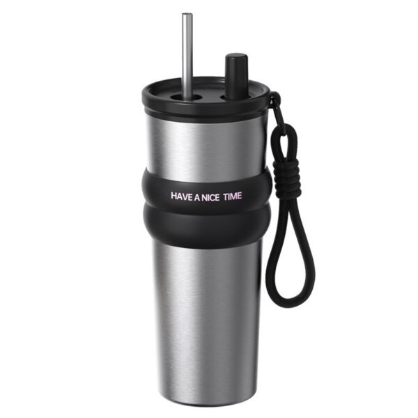 oly-5a3daec26cb2692f1a3e834616c9e52d Wholesale 316 Straw Thermos Cup Large Capacity Water Cup Girls Ice Cup Creative Accompanying Ceramic Coffee Cup Scandinavian Style