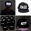 Wholesale  casual letter luminous baseball cap stage performance electric syllable hip hop trendy men and women cap
