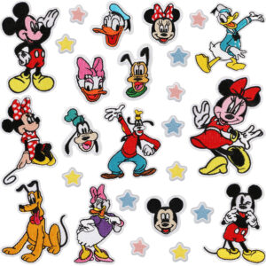 Wholesale Xiaotian Mickey Mouse Embroidery Cloth Sticker Manwei Character Patch Sticker Computer Embroidery Mark Donald Duck Embroidery Sticker Heat Transfer Printing