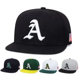 Wholesale Women's Outdoor Hip-Hop Letter Pattern Flat Brim Hat In Polyester With Embroidery, Adult Cap