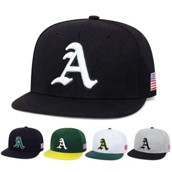 Wholesale Women's Outdoor Hip-Hop Letter Pattern Flat Brim Hat In Polyester With Embroidery, Adult Cap
