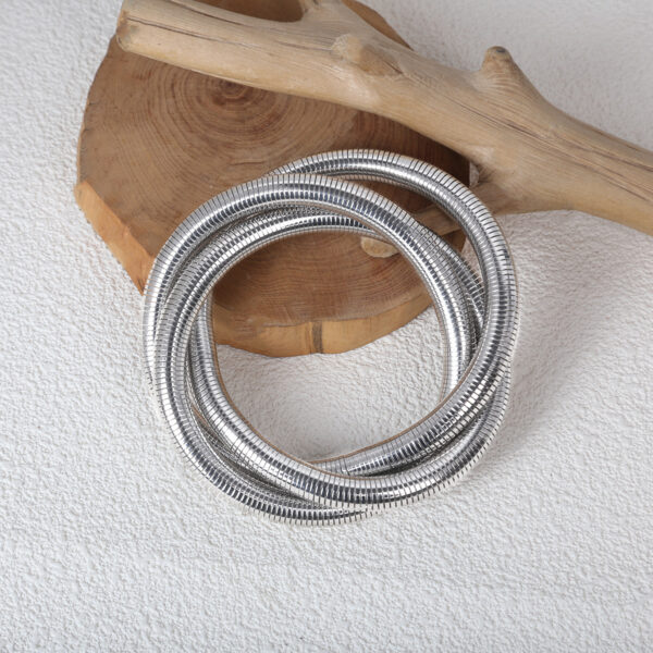 Wholesale Exaggerated Multi-layer Elastic Bracelet Personality Design Irregular Retro Temperament Winding Bracelet for Women