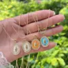 Wholesale Jewelry Romantic Classic Style Faith Copper Peanut Meat Chain Pendant Necklace