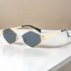 Wholesale Diamond sunglasses ladies metal sunglasses personalized small frame sunglasses photo concave shape South Korea