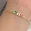 Wholesale Women’s National Flag Beaded Bracelet With Electroplated Copper And 18K Real Gold Plated Ball Chain