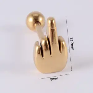 Middle Finger-Gold