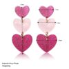 oly-5ac252f47a03de8175d85f02e31732b2 Wholesale color matching Valentine's Day acrylic love earrings simple pendant texture dopamine earrings