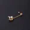 oly-5ace1861f0c328354075d22e6c1ef59a Wholesale Copper Artificial Gemstones Ear Cartilage Rings & Studs Geometric Waterproof Non Tarnish Surgical Steel
