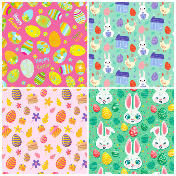oly-5ad114d68b43d394f35b16abc91bb306 Wholesale 12 Pieces Per Pack Easter Product Easter Eggs Rabbit Cute Style High-Value Decorative Material Base Handbook