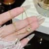 Wholesale Fish Bone Pendant Necklace For Women With Inlay Artificial Rhinestones, 18K Real Gold Plated Copper And Water Plating On Cable Chain