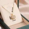Wholesale Heart Shape 316 Stainless Steel Simple Style Pendant Necklace