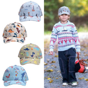 Wholesale Foreign trade children's hat little dinosaur small crocodile small sailing boy peaked cap baby baseball cap sun protection hat female