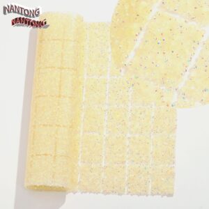 8 light beige / Flat bottom round hot diamond hot melt square adhesive sticker [full piece 24*40cm small square 3*4cm]