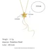 Wholesale New Design High-End Stainless Steel 18K Gold Plated Star Pull-Out Necklace For Women Elegant Jewelry