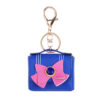 Wholesale Leather Car Key Pendant Headphone Bag Keychain Coin Purse Agate Bow Bag Keychain