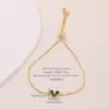 Wholesale Romantic Simple Style Heart Shape Copper Plating Inlay 18k Gold Plated Bracelets