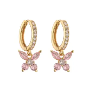 Golden Pink Diamond 1 Pair