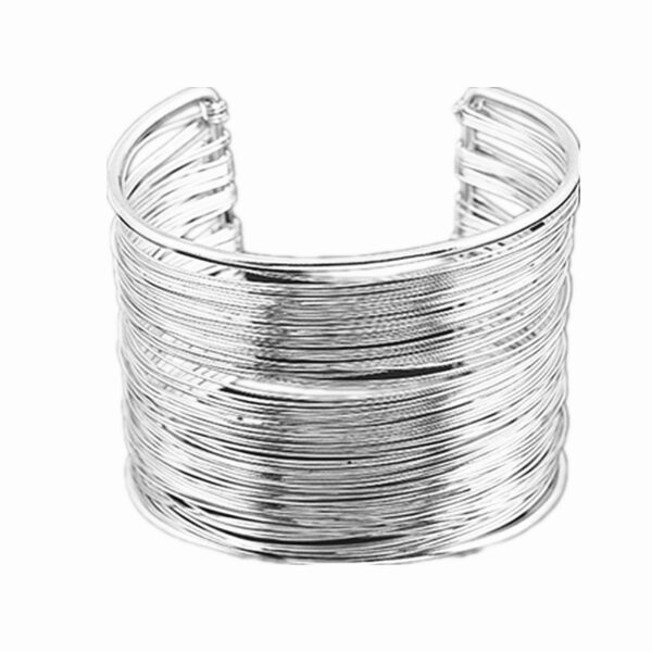 Wholesale Retro High-Quality Wire Bracelets Exaggerated Metal Open Bracelets Personalized Women's Hand Accessories