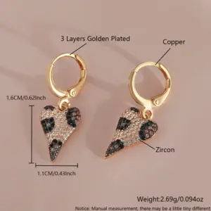 Er11-7 Love Heart Earrings
